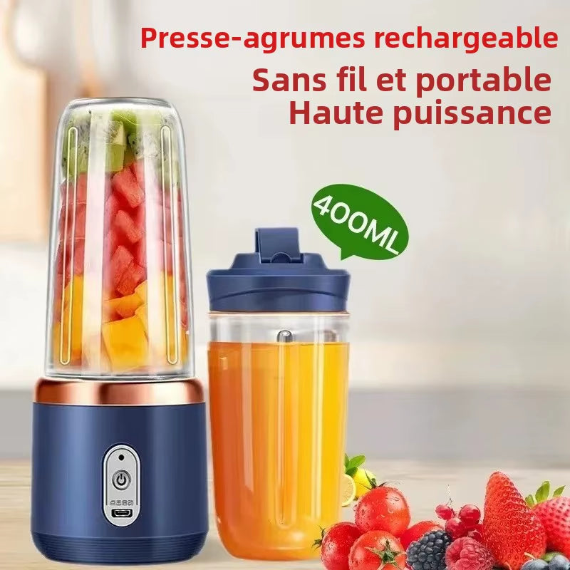 6 Color 400Ml Portable USB Blender Electric Travel Juicer
