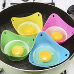 4Pcs Silicone Egg Poacher Poaching Pan Mold Kitchen Tool