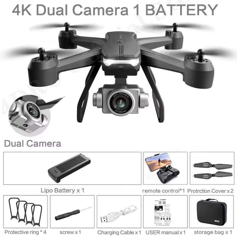 V14 Drone 4K Profession HD Wide Angle Camera 1080P Wifi Fpv Drone Dual Camera Height Keep Drones Camera Helicopter Toys