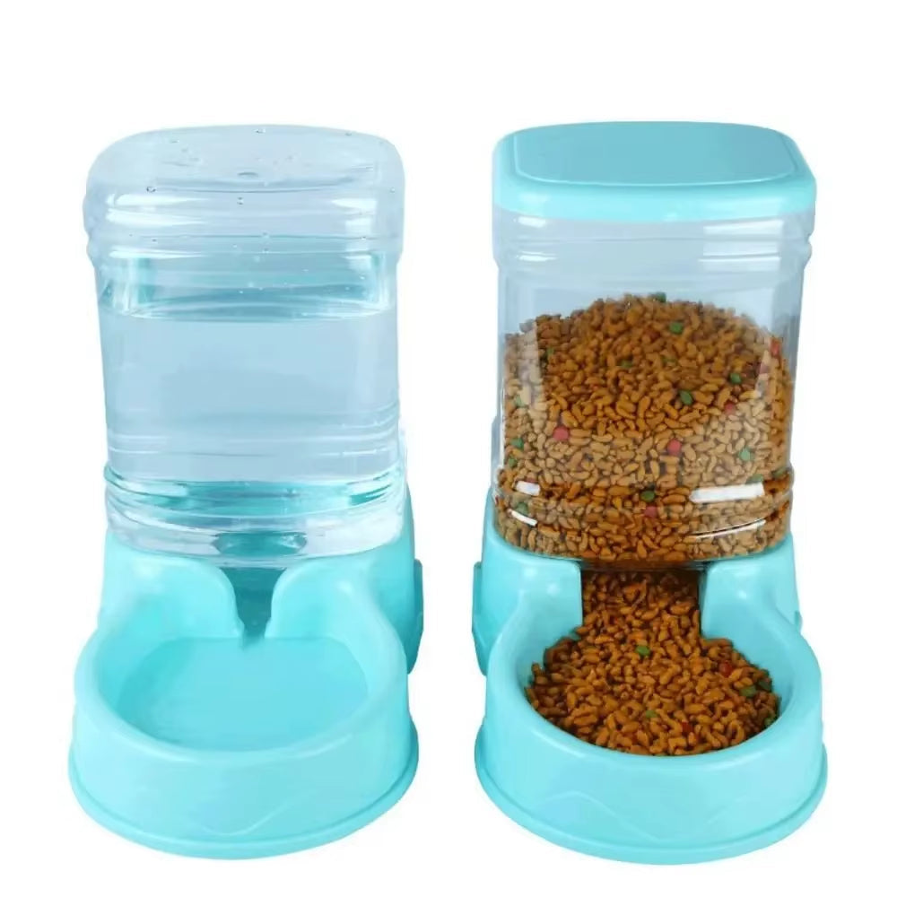 3.8L PP Material Pet Feeder Pet Water Fountain Drink Bowl Automatic Pet Feeder Large Cat Dog Food Dispenser