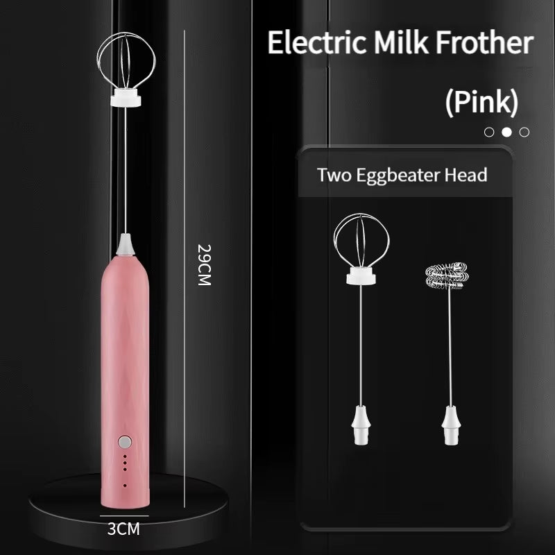 1 PCS Electric Egg Beater 3 Speeds Milk Frother Portable USB Mixer Hand Held Coffee Whisk Household Kitchen Gadgets Foamer