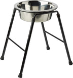 Classic Pet Products Single Feeder High Stand with 1600 Ml Stainless Steel Dish,