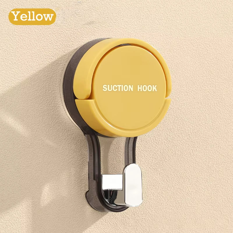 1/2PCS Suction Cup Hooks No Punching Wall Hooks for Bathroom Kitchen Bedroom Reusable Towel Clothes Hanger Hook Home Organizer