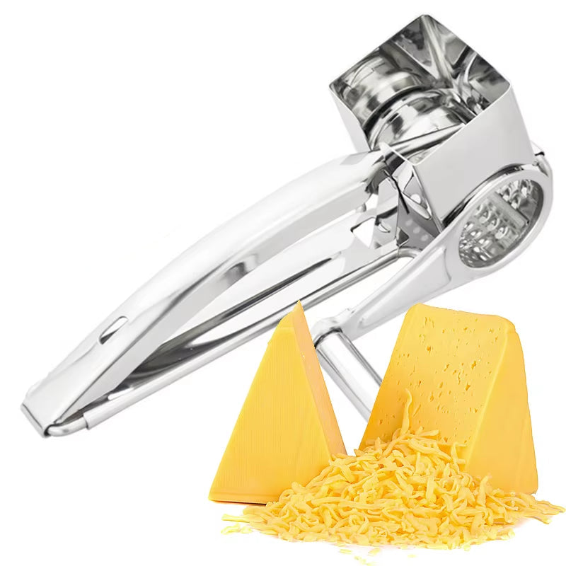 4 Drums Blades Rotary Cheese Grater Stainless Steel Cheese Slicer Shredder Butter Cutter Kitchen Gadgets