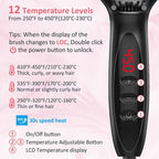 Hair Straightener Brush Comb Electric Hair Brushes Hot Comb Straightener for Hair Anti-Scalding Ceramic Beard Straightener Brush