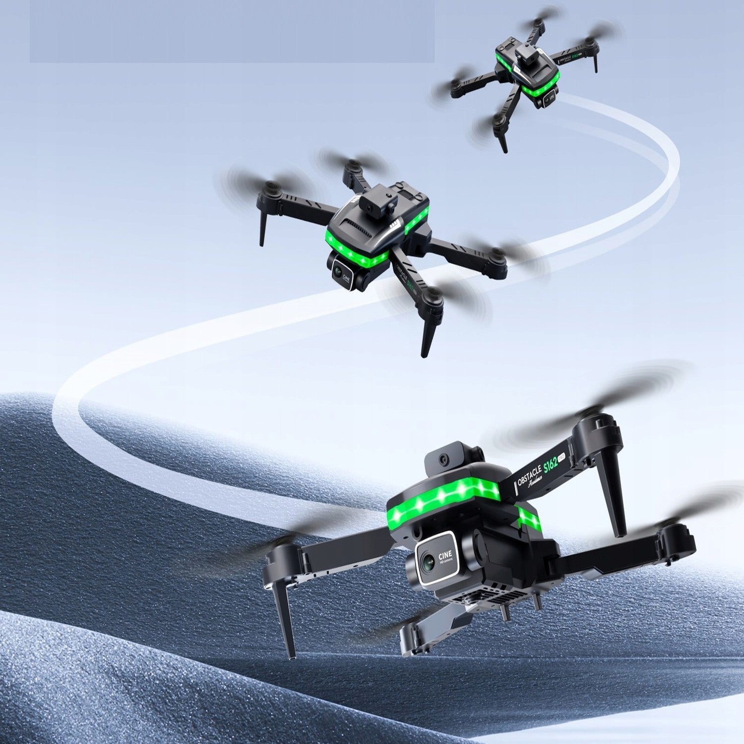 Mini Drone with Camera for Kids Adults 4K HD FPV Foldable RC Quadcopter 360°Flip