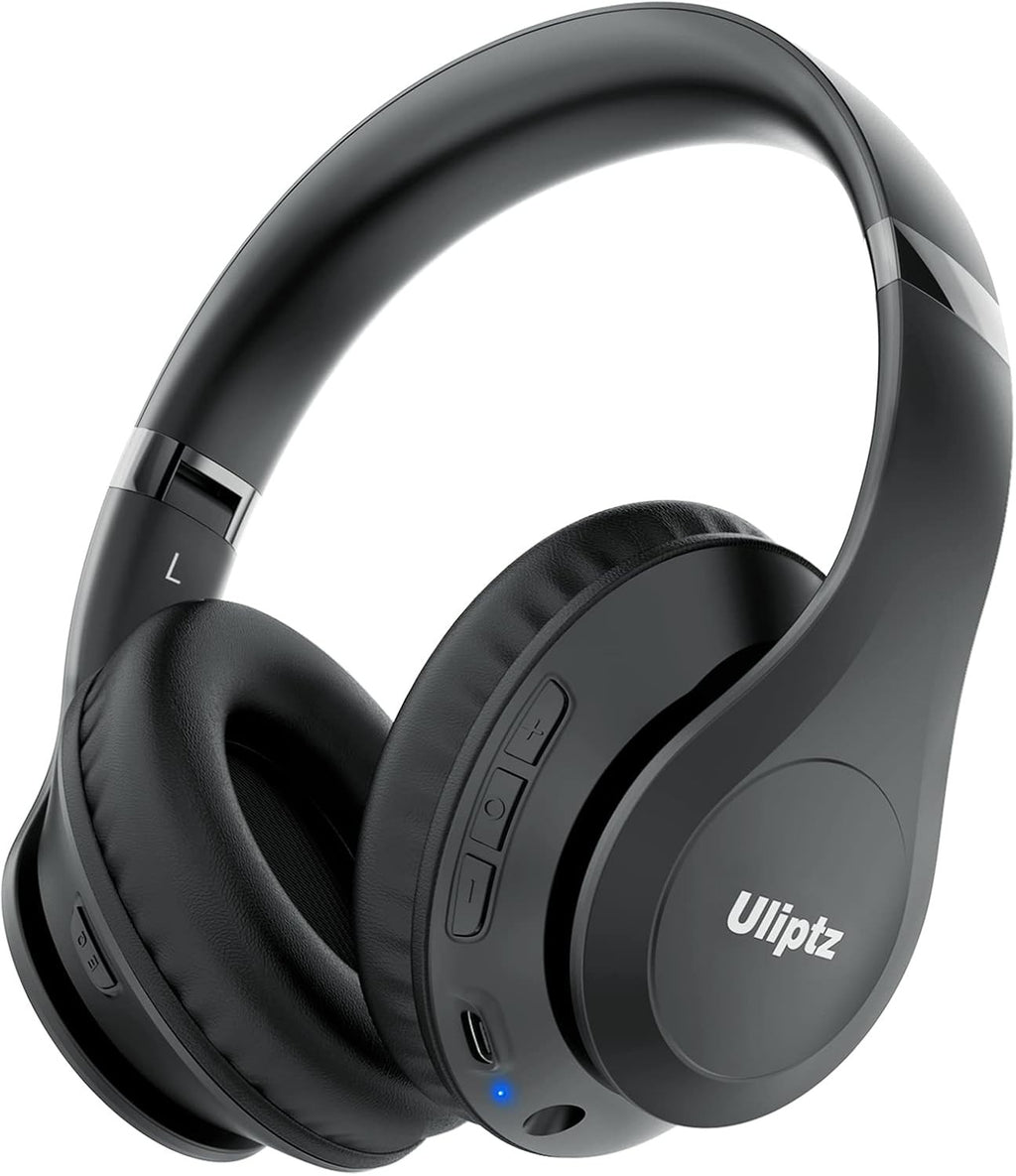 Uliptz Wireless Headphones over Ear, 65 Hrs Playtime Bluetooth Headphones, 6 EQ