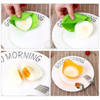 4Pcs Silicone Egg Poacher Poaching Pan Mold Kitchen Tool