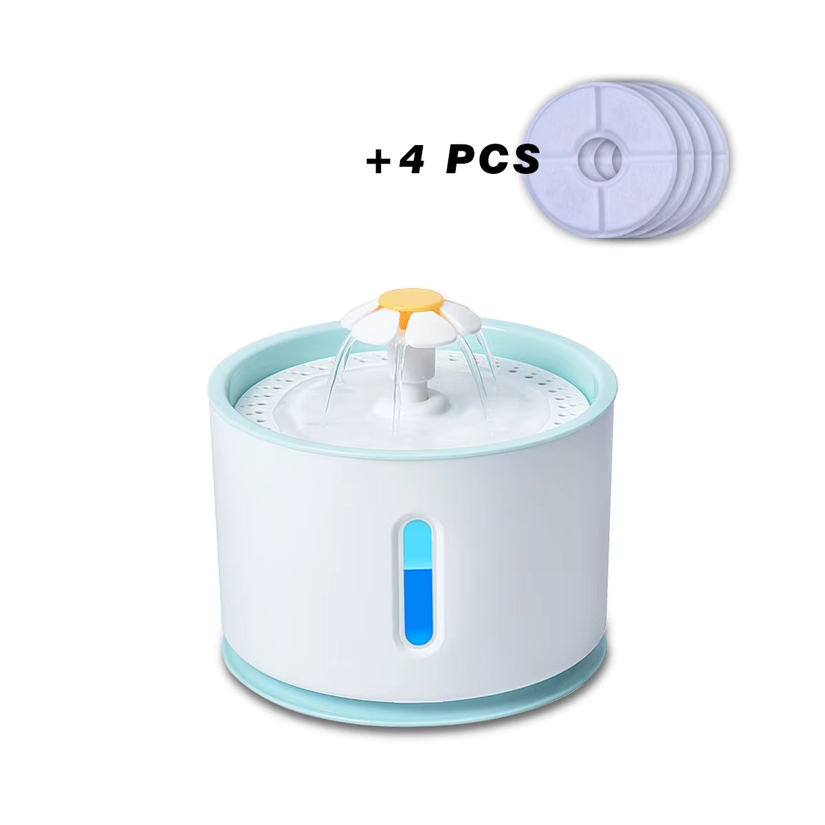 2.4L Automatic Pet Cat Water Fountain with LED Electric USB Dog Cat Pet Automatic Pet Drinking Fountain Dispenser