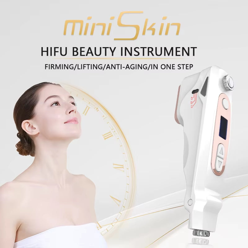 2024 Professional Mini HIFU Face Lifting Machine anti Aging Wrinkle Home Use Beauty Devices Ultrasonic Skincare Facial Products