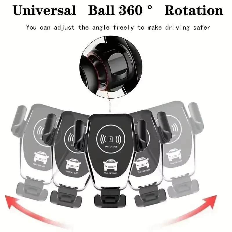 Wireless Car Charger Mobile Phone Holder Gravity Induction Car Air Outlet Fast Wireless Charging Stand for Iphone Samsung Xiaomi