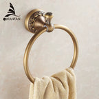 New Arrival Euro Style Wal-Mount Antique Bronze Towel Ring Classic Bathroom Accessories Bath Towel Holder Bath Hardware 3707F