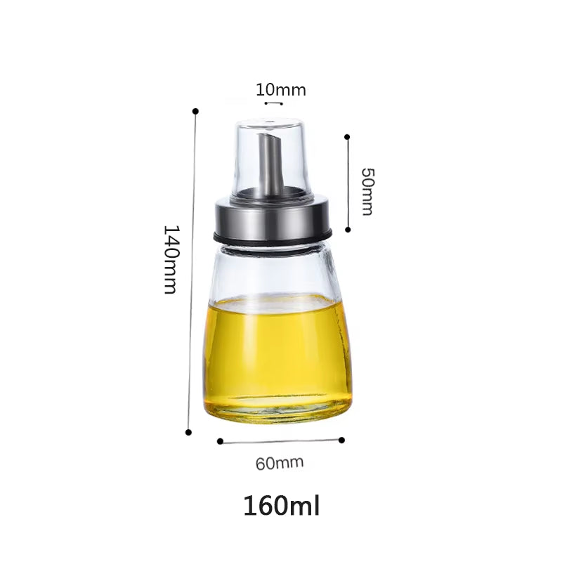 Durable High Borosilicate Glass Oil Bottle Soy Sauce Jar Vinegar Pot Leak-Proof Seasoning Storage Bottle Kitchen Gadgets