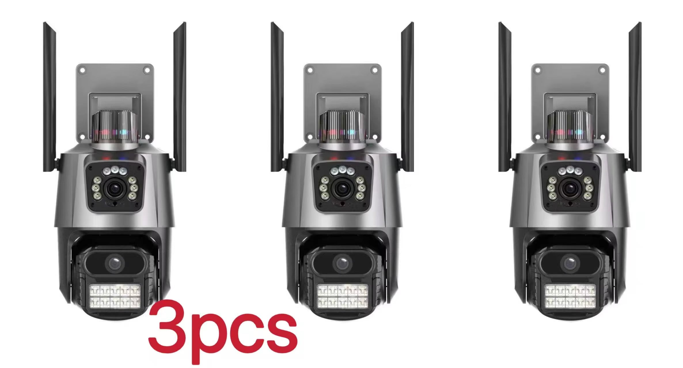 Wifi PTZ Security Camera 8MP with Dual Screen Color Night Vision Outdoor Surveillance CCTV Camera Compatible with ICSEE App