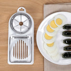 Multifunctional Egg Slicers Stainless Steel Slicer Fancy Splitter Egg Cutting Tool Home Two in One Egg Cutter Kitchen Gadgets