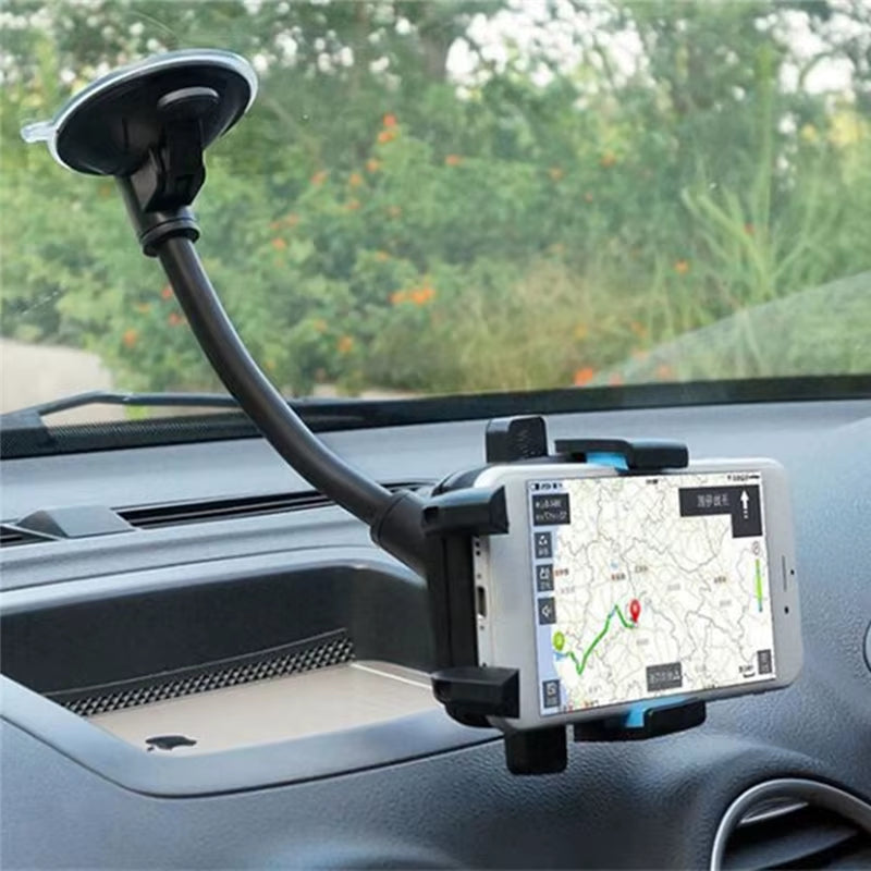 New Car Phone Holder Bracket Mount Cup Holder Universal Car Mobile Support Suction Windshield Phone Locking Car-Accessories