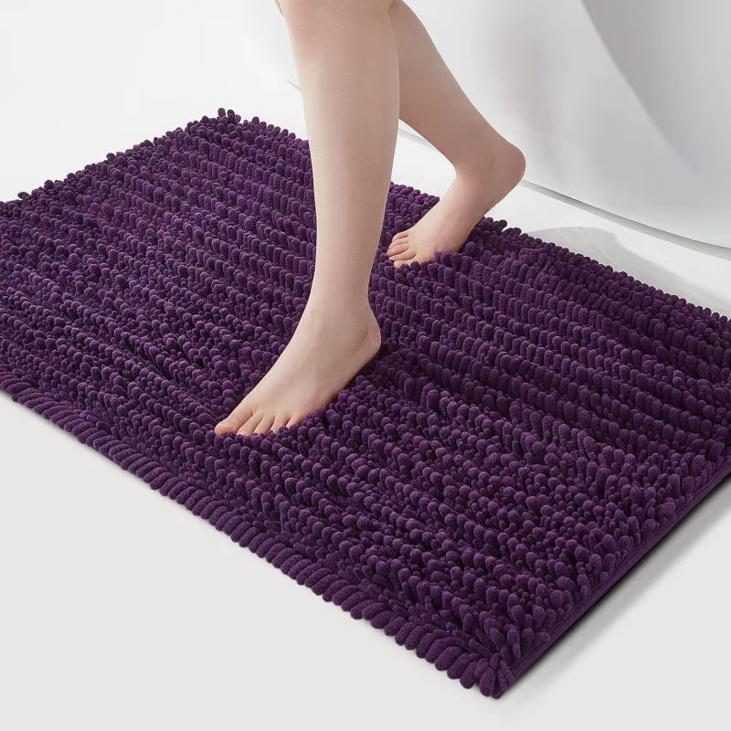 Soft Plush Microfiber Bathroom Rugs, Absorbent Bath Rugs Non Skid Machine Wash Dry Bath Mats for Tub, Bath Room Floor Mats