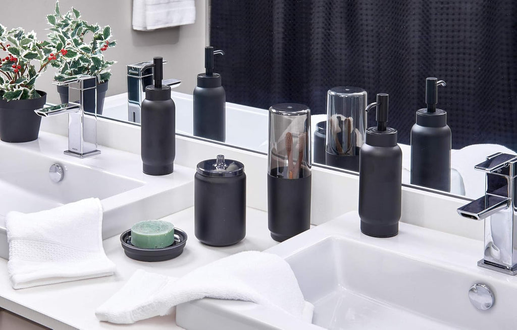 Idesign 28027 Austin Case, Metal and Plastic Stand with Cover, Regular and Elect