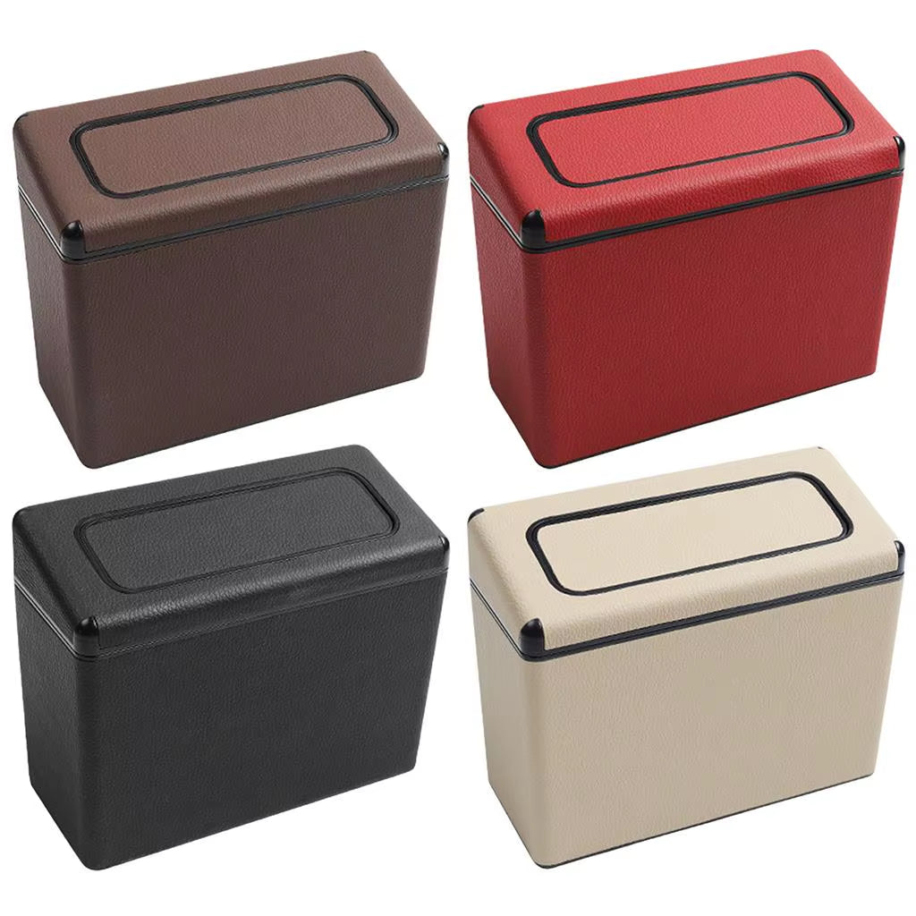 Car Trash Can Car Accessories with Lid Automobiles Storage Bag Fits for Home