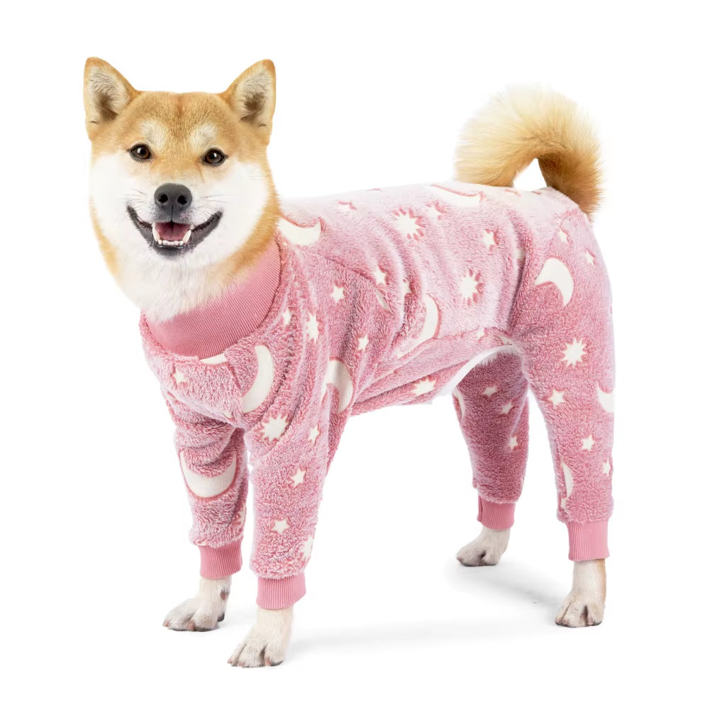 Winter Pet Dog Clothing Flannel Dog Pajamas Medium and Large Dog Pet Pajamas Pet Clothing