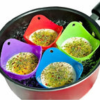 4Pcs Silicone Egg Poacher Poaching Pan Mold Kitchen Tool