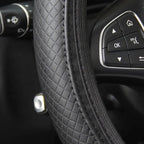 Steering Wheel Covers PU Embossed Three-Dimensional 37-38CM Car Accessories Car Steering Wheel Cover without Inner Ring Comfortable Soft Car Steering Wheel Cover