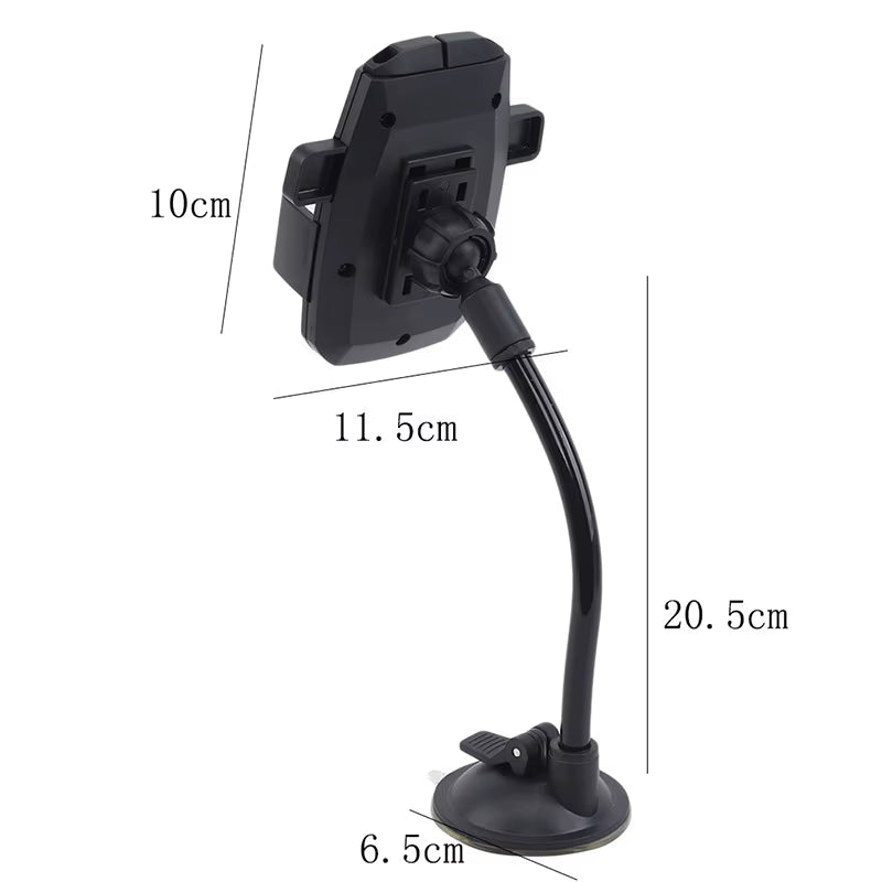 New Car Phone Holder Bracket Mount Cup Holder Universal Car Mobile Support Suction Windshield Phone Locking Car-Accessories