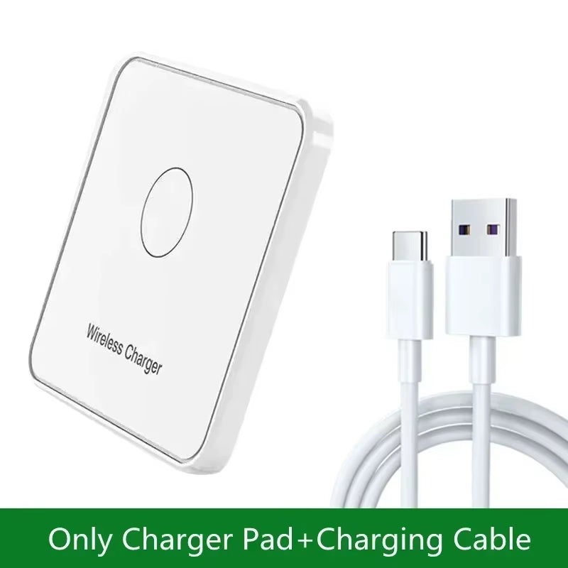 30W Wireless Charger Pad Stand Desktop Ultra-Thin Mobile Phone for Iphone 15 14 13 12 Samsung Xiaomi Fast Charging Dock Station