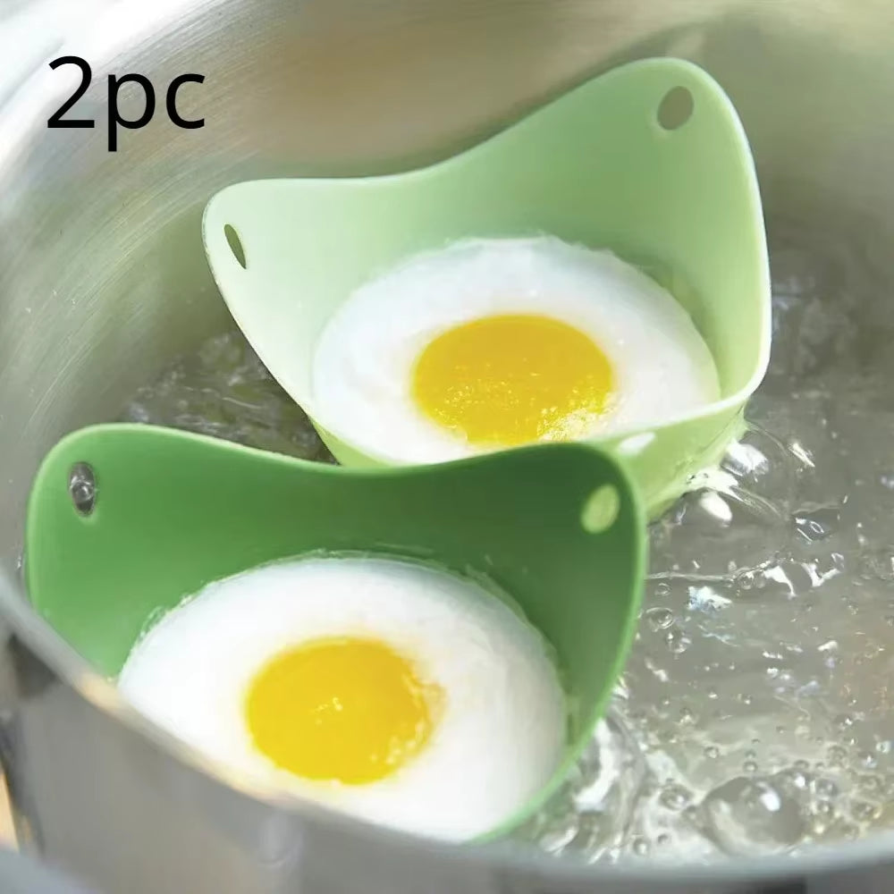 4Pcs Silicone Egg Poacher Poaching Pan Mold Kitchen Tool