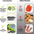 14 in 1 Multifunctional Vegetable Chopper with Blades for Efficient Cutting and Chopping Kitchen Accessories Utensils