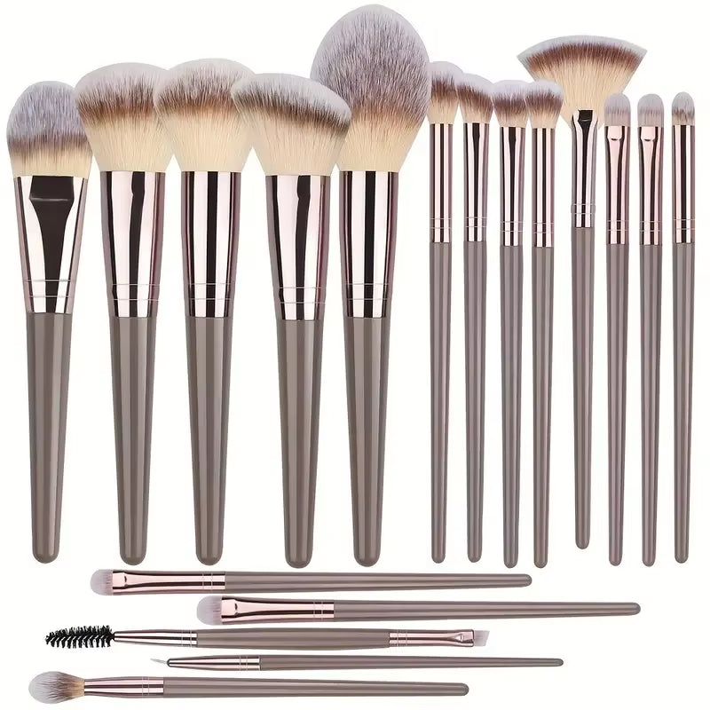 Professional 3-20Pcs Makeup Brushes Set Eyeshadow Blush Highlighter Foundation Concealer Blending Brush Fluffy Women Beauty Tool
