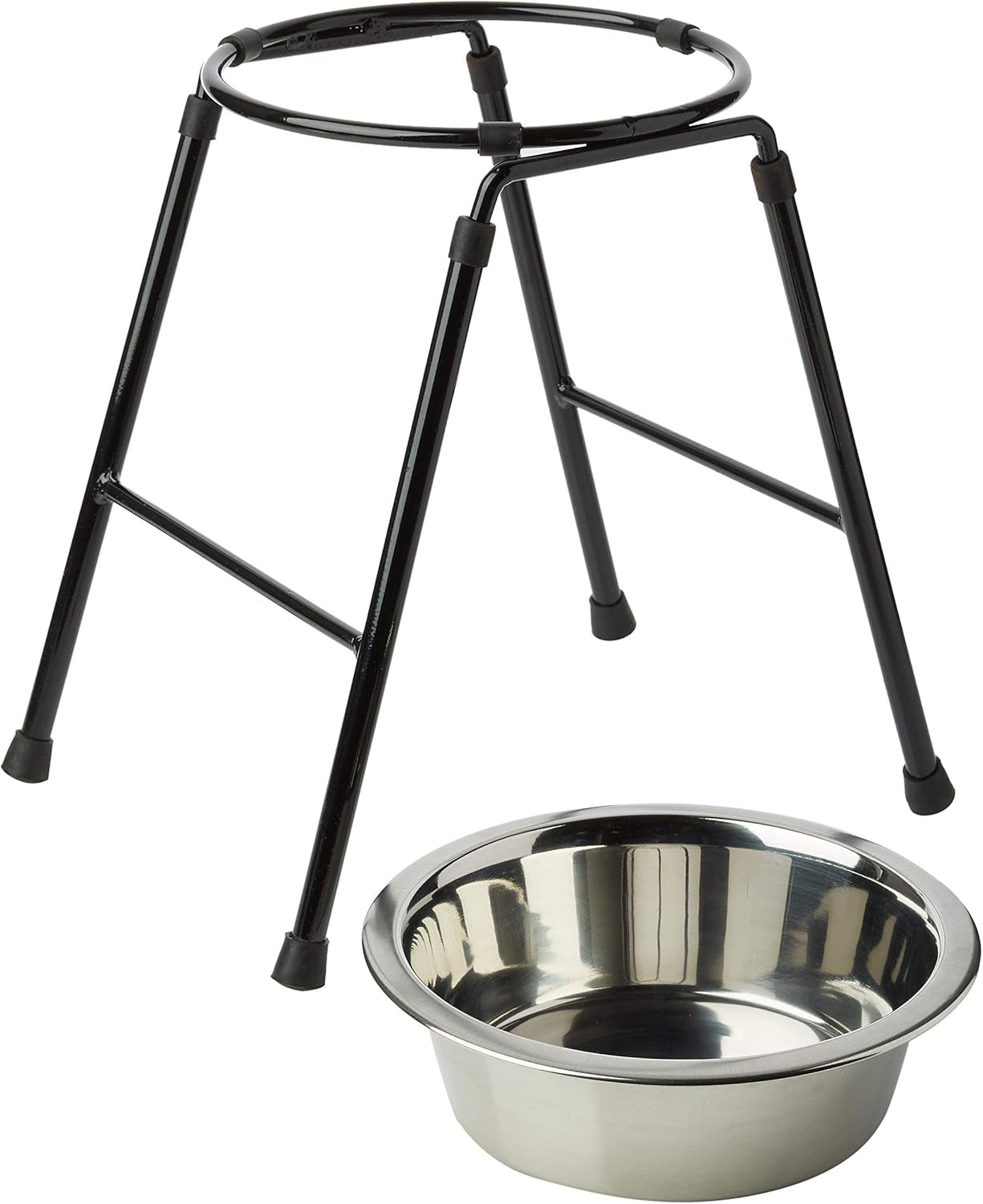 Classic Pet Products Single Feeder High Stand with 1600 Ml Stainless Steel Dish,