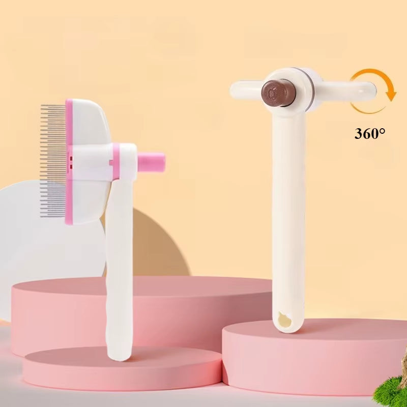 Rotating Dense Toothed Cat Comb for Pet Cat Hair Cleaning Specialized Tool Pet Grooming Cat Supplies Pet Products