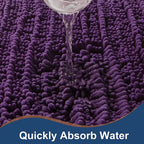 Soft Plush Microfiber Bathroom Rugs, Absorbent Bath Rugs Non Skid Machine Wash Dry Bath Mats for Tub, Bath Room Floor Mats