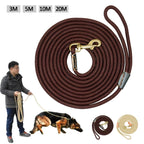 Durable Dog Tracking Leash Nylon Long Leads Rope Pet Training Walking Leashes 3M 5M 10M 20M for Medium Large Dogs Non-Slip