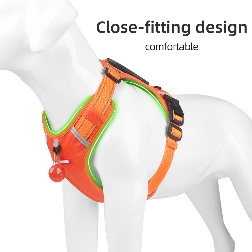 Reflective Dog Chest Strap Pet Leash Vest Type Explosion-Proof Flushing Puppy Chest and Back Pet Products