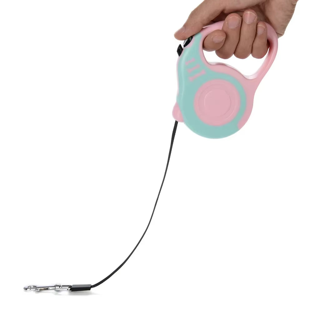 3/5M Dog Leash Automatic Retractable Nylon Traction Extension Rope Puppy Walking Pet Supplies Roulette Leashes for Small Dogs