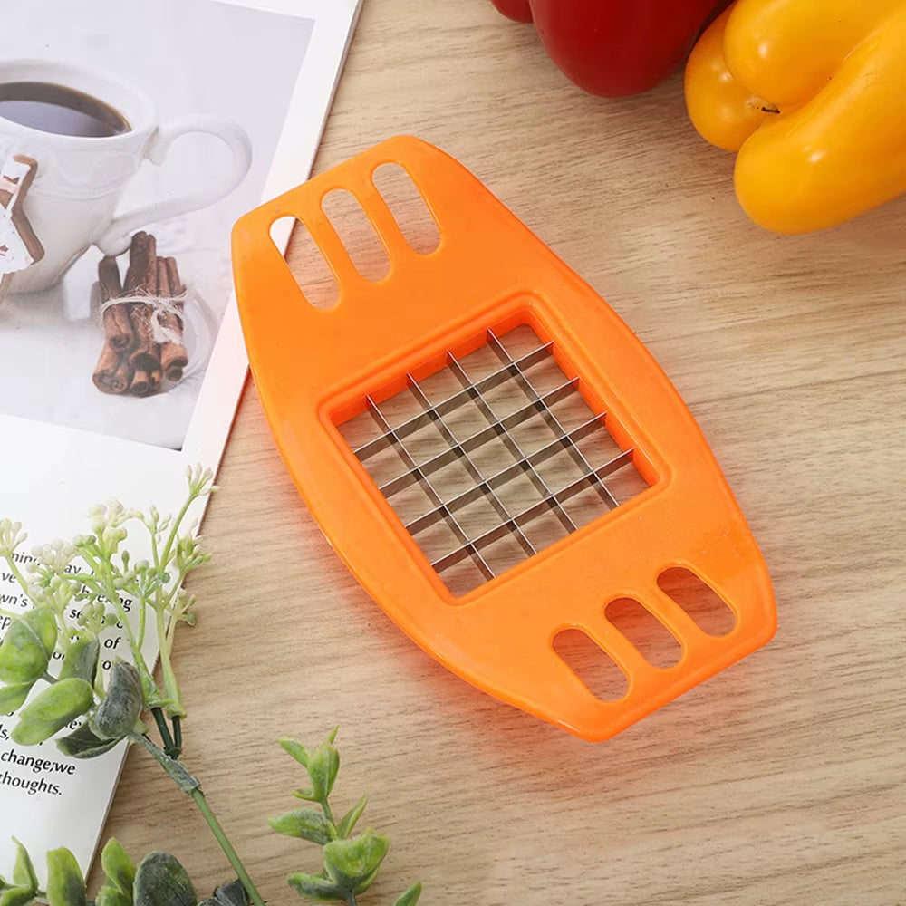 1Pcs Plastic Kitchen Handheld Potato Slicer Tomato Cutter Tool Lemon Cutting Cooking Kitchen Accessories