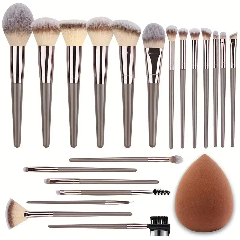 Professional 3-20Pcs Makeup Brushes Set Eyeshadow Blush Highlighter Foundation Concealer Blending Brush Fluffy Women Beauty Tool