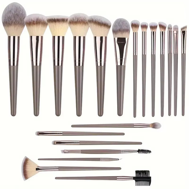Professional 3-20Pcs Makeup Brushes Set Eyeshadow Blush Highlighter Foundation Concealer Blending Brush Fluffy Women Beauty Tool