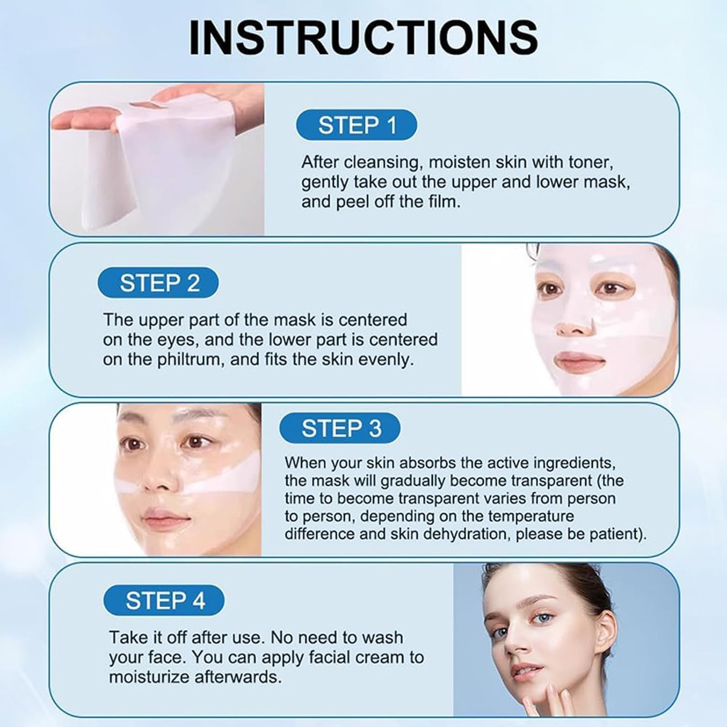 Hydrating & Moisturizing Deep Collagen Face Mask - Anti-Wrinkle, Lifting, & Delicate for a Youthful Glow