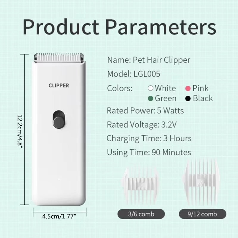 Dog Hair Clipper Electric Pet Hair Trimmer Suitable for Shaving Pet Products