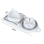 Multifunctional Egg Slicers Stainless Steel Slicer Fancy Splitter Egg Cutting Tool Home Two in One Egg Cutter Kitchen Gadgets