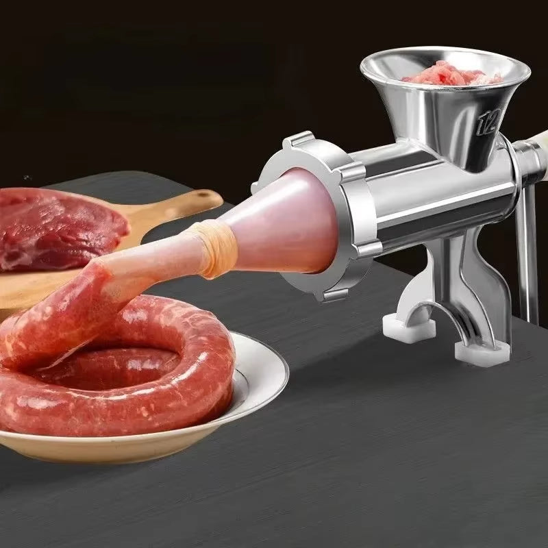 Stainless Steel Manual Meat Grinder Noodle Sausage Making Machine Food Processor Home Kitchen Cooking Tools Kitchen Gadgets