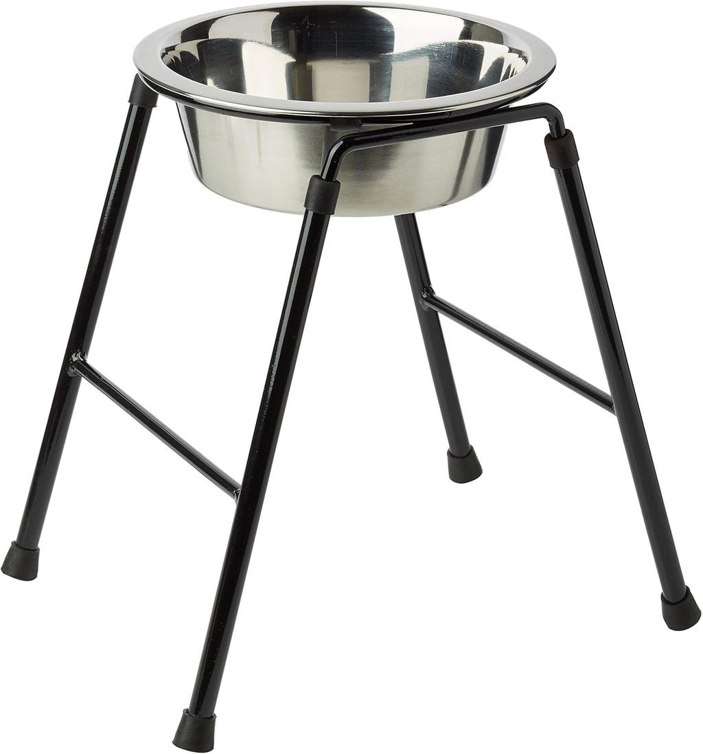 Classic Pet Products Single Feeder High Stand with 1600 Ml Stainless Steel Dish,