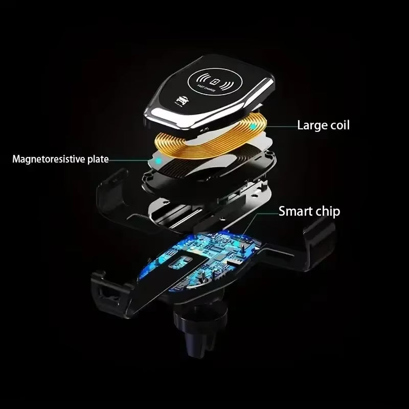 Wireless Car Charger Mobile Phone Holder Gravity Induction Car Air Outlet Fast Wireless Charging Stand for Iphone Samsung Xiaomi