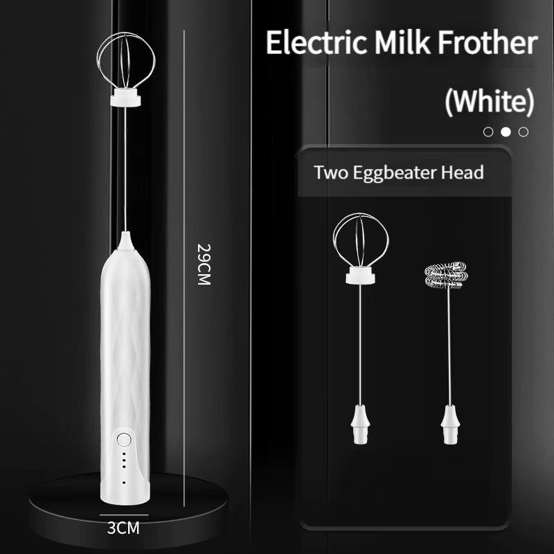 1 PCS Electric Egg Beater 3 Speeds Milk Frother Portable USB Mixer Hand Held Coffee Whisk Household Kitchen Gadgets Foamer